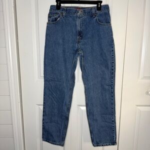 Levi’s 550 Size 12M Relaxed Fit Tapered Leg Womens Dark Wash Classic Cotton